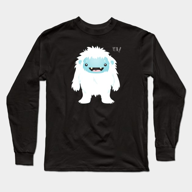 Yeti !! Long Sleeve T-Shirt by imanuelcaeesar